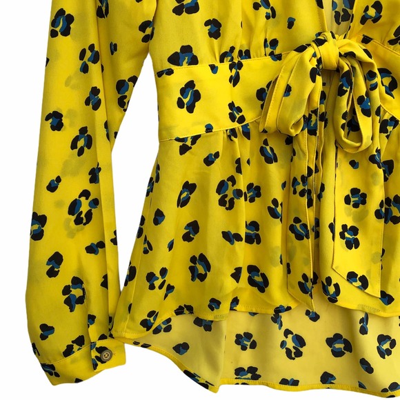 CAbi |  Yellow Animal Print Top - Picture 3 of 9